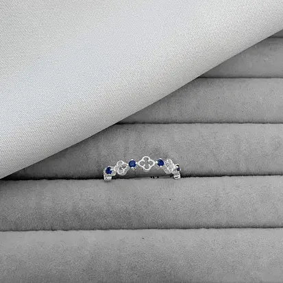 ANEL VAN CLEEF ZIRCONIAS AZUL