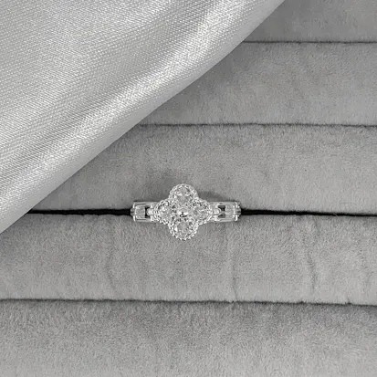 ANEL CORRENTE FLORZINHA CRISTAL