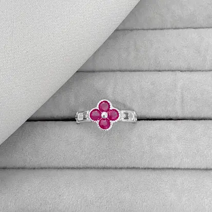 ANEL CORRENTE FLORZINHA ROSA