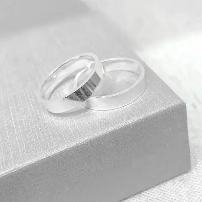 ALIANÇA 4MM QUADRADA