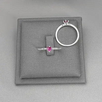 ANEL SOLITÁRIO ROSA YOU E ME