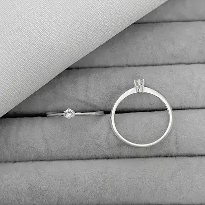 ANEL SOLITARIO 6 GARRAS CRISTAL 3,5MM