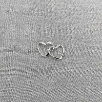 ARGOLA CORAÇÃO FIO CHANFRADO 1,5CM 2MM