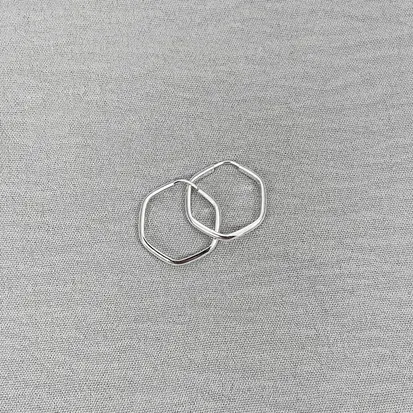 ARGOLA HEXAGONAL 2,2CM 2MM