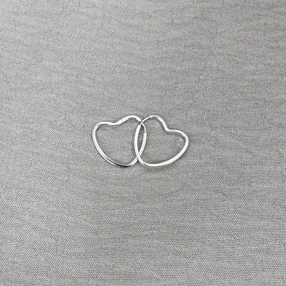 ARGOLA CORAÇAO FIO QUADRADO 1,8CM