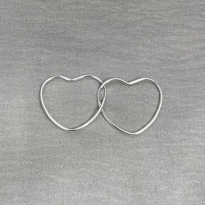 ARGOLA CORAÇAO FIO REDONDO 3,5CM