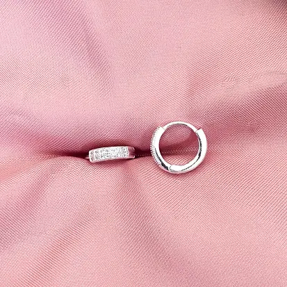 ARGOLA CLICK CRAVEJADO DUPLO