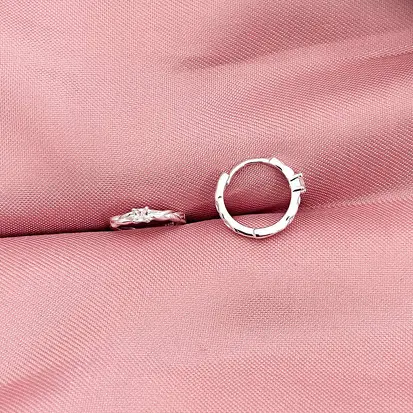 ARGOLA CLICK TRANÇADA UMA ZIRCONIA