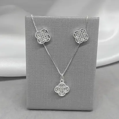 CONJUNTO VAN CLEEF CRAVEJADOS