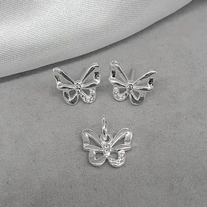CONJUNTO BORBOLETA VAZADO E MEIA CRAVEJADO