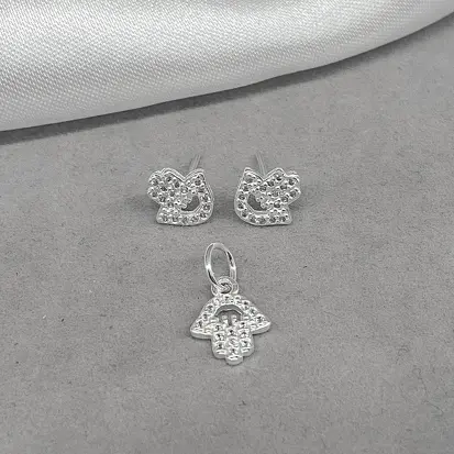 CONJUNTO MÃO DE FATIMA CRAVEJADO
