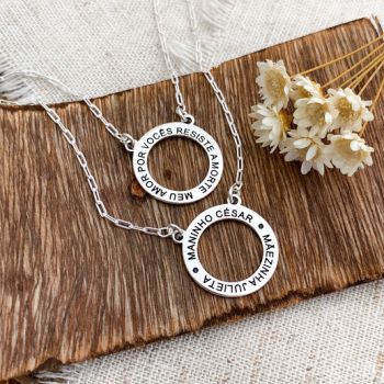 Escapulário Nome Mais Frase Personalizado
