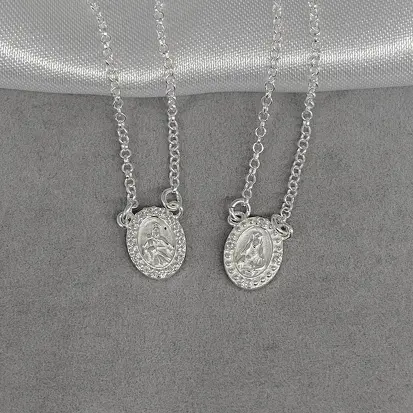 ESCAPULARIO OVAL NOSSA SENHORA DO CARMO / SAGRADO CORAÇÃO DE JESUS 60CM