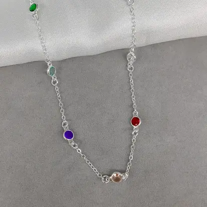 GARGANTILHA ZIRCONIAS COLORIDAS