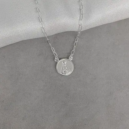 GARGANTILHA MEDALHA NSS SENHORA 45CM