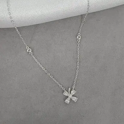 GARGANTILHA TREVO ZIRCONIA