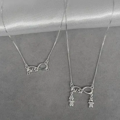 GARGANTILHA CANGA INFINITO MÃE 2 FILHOS