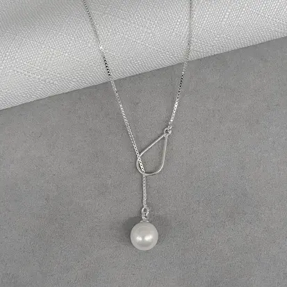 GRAVATINHA GOTA PEROLA NATURAL SHELL