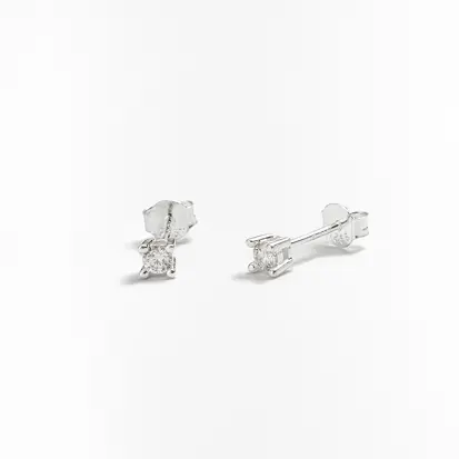 BRINCO PONTO DE LUZ MOISSANITE 3MM