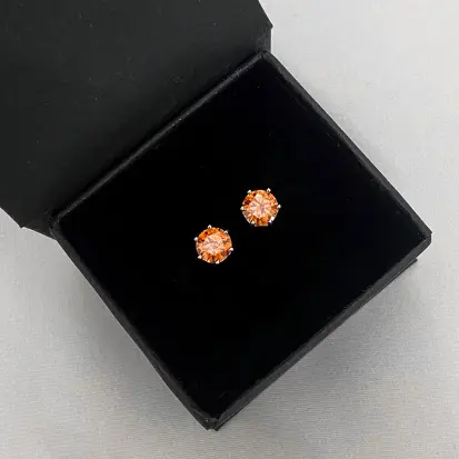 BRINCO MOISSANITE 6MM COLORIDOS