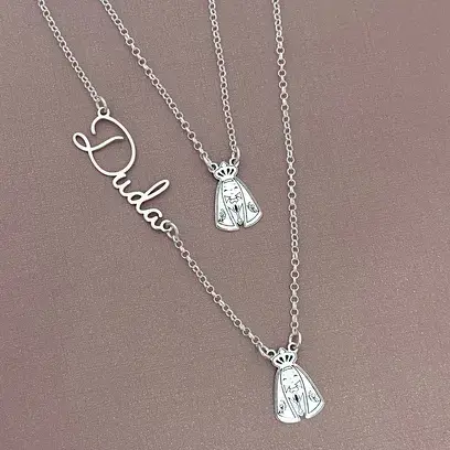 ESCAPULÁRIO PERSONALIZADO NOSSA SENHORA NOME ADULTO