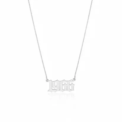 GARGANTILHA ANO DE NASCIMENTO PERSONALIZADO