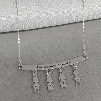 CANGA 4 FILHOS(AS) PERSONALIZADA FRASES