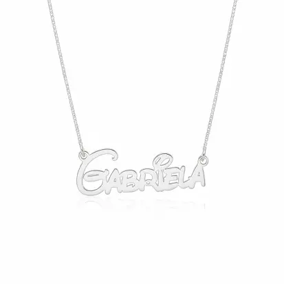 GARGANTILHA NOME PERSONALIZADO FONTE DISNEY