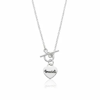 GARGANTILHA TIFFANY PERSONALIZADA FECHO EM T 40CM