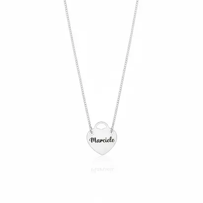 GARGANTILHA VENEZIANA TIFFANY NOME PERSONALIZADA 45CM