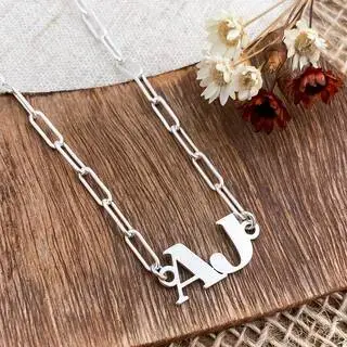 CHOKER ELO ALONGADO INICIAIS PERSONALIZADO