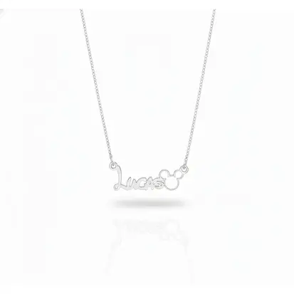 GARGANTILHA MINI NOME FONTE DISNEY + MICKEY