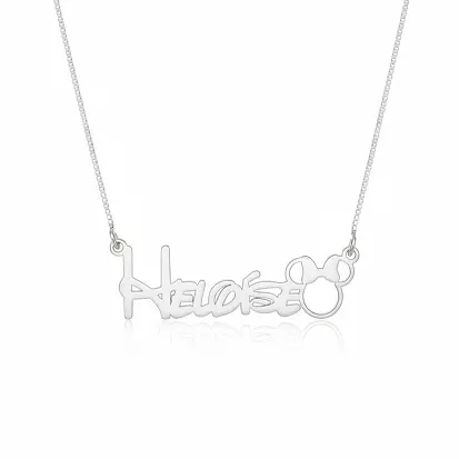 CHOKER MINI NOME FONTE DISNEY + MINNIE