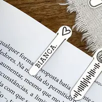 MARCA PAGINA CLIP NOME CORAÇÃO