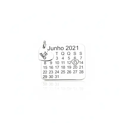 PINGENTE CALENDÁRIO PERSONALIZADO