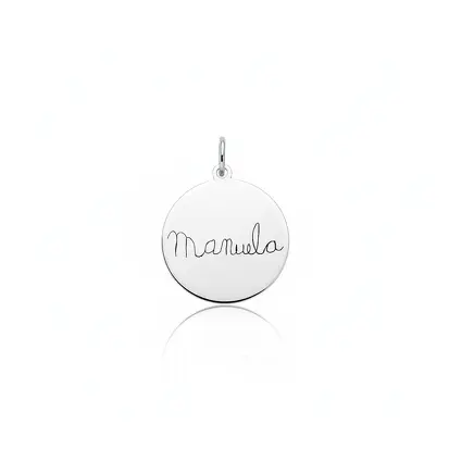 PINGENTE MEDALHA 1,8CM NOME MANUSCRITO