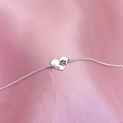 PULSEIRA CORAÇÃO PATINHA VAZ PERSONALIZADA