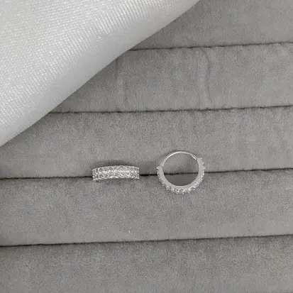 PIERCING ARGOLA CRAVEJADO DUPLO