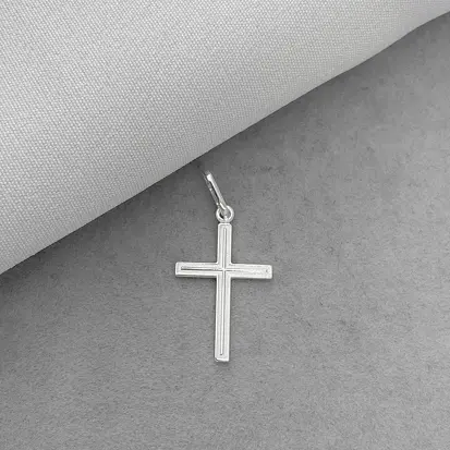 PINGENTE CRUZ DETALHADA 2CM