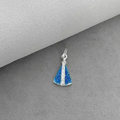 PINGENTE N.S. COM RESINA AZUL