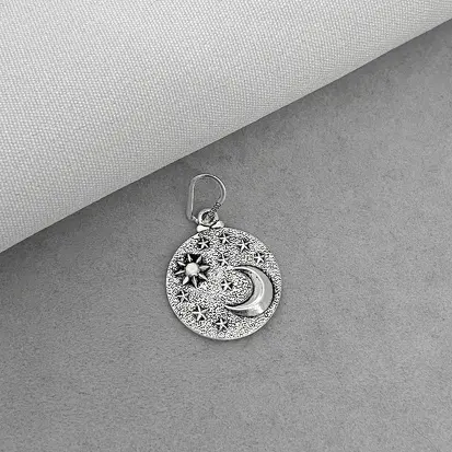 PINGENTE LUA ESTRELA SOL