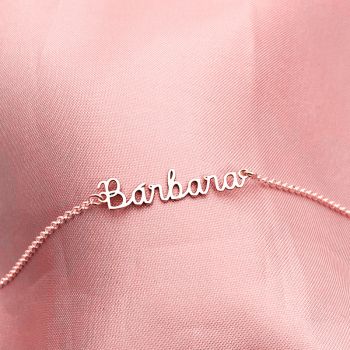 Pulseira Infantil Nome Personalizado Elo Português