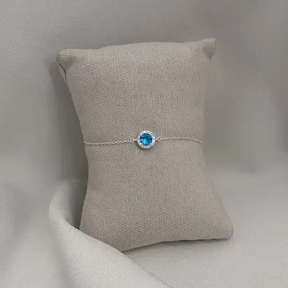 PULSEIRA ZIRCONIA ACQUA BLUE 16+4CM
