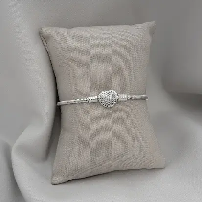 PULSEIRA PANDORA CORAÇÃO CRAVEJADO 19-20