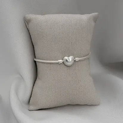 PULSEIRA PANDORA CORAÇÃO LISO 21-22