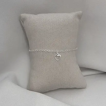 PULSEIRA CORAÇÃO VAZADO PENDURADO