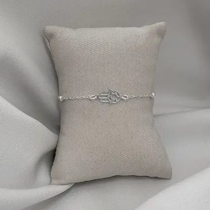 PULSEIRA MÃO DE FÁTIMA BOLINHAS