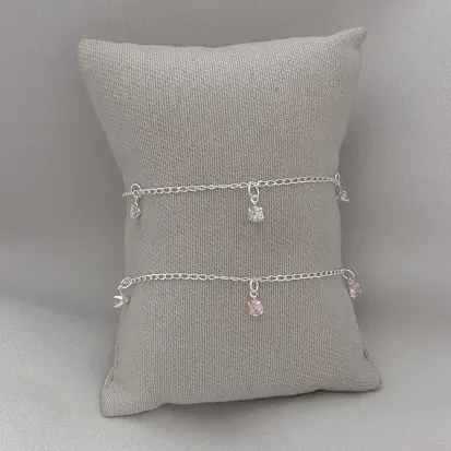 PULSEIRA 5 ZIRCONIAS PENDURADAS
