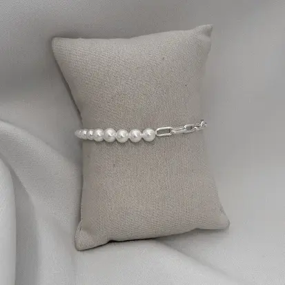 PULSEIRA ELO ALONGADO PÉROLAS