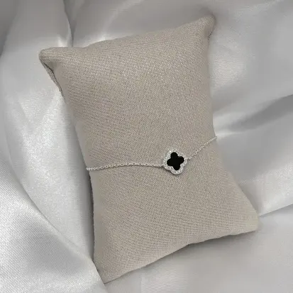 PULSEIRA 1 VAN CLEEF P ONIX CRAVEJADO